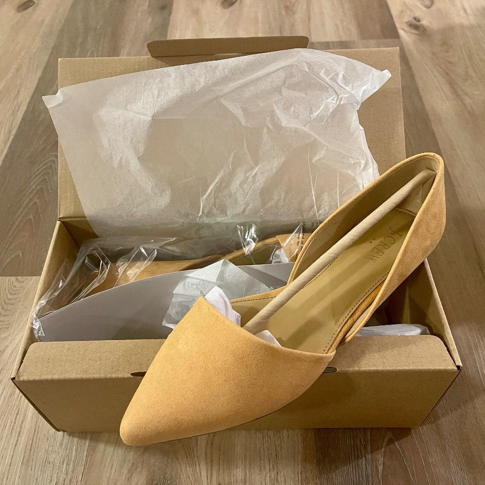 J.Crew Factory Zoe sueded d'Orsay flats - Size 7.5